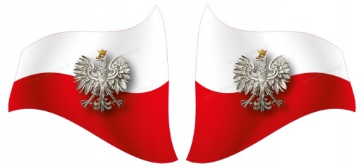 ПОЛЬСЬКИЙ ПРАПОР НАКЛЕЙКА з орлом 4 шт WW