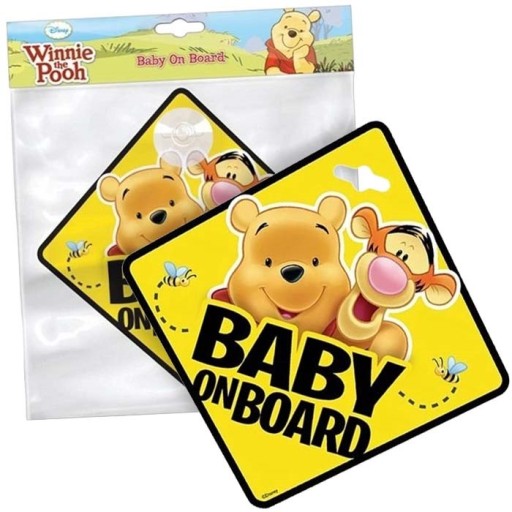 Номер автомобіля Seven Baby on Board, жовтий