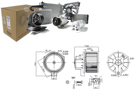 87709 - ВЕНТИЛЯТОР SMART КАБРИОЛЕТ ГОРОД-КУПЕ CROSSBLADE FORTWO 0,6 0,7