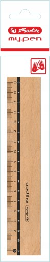 Дерев'яна лінійка Herlitz 17см
