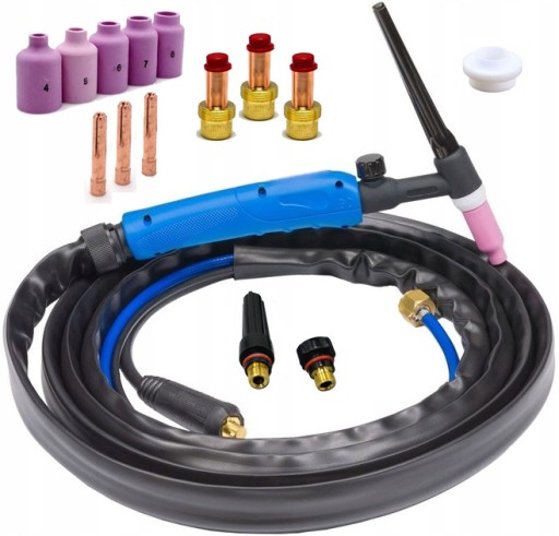 ЗВАРЮВАЛЬНИЙ ПАЛЬНИК TIG SR17 V 35/50 З КЛАПАНОМ