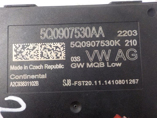 VW AUDI SEAT SKODA module control unit GATEWAY 5Q0907530AA