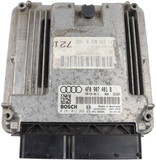 Audi a6 c6 комп'ютер контролер двигуна 3.0 tdi 4f0907401b 4f0910401a