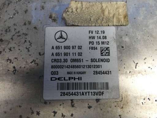 MERCEDES GLA W156 B W246 A W176 CLA W117 2.2 CDI computer control unit of the engine