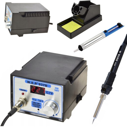 HOTAIR WEP 937D 60W LED паяльная станция + аспиратор