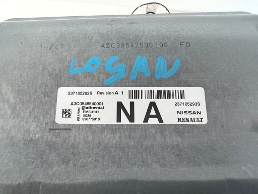 Logan III 1.0 SCe Bedienteil DES MOTORS 237105292S