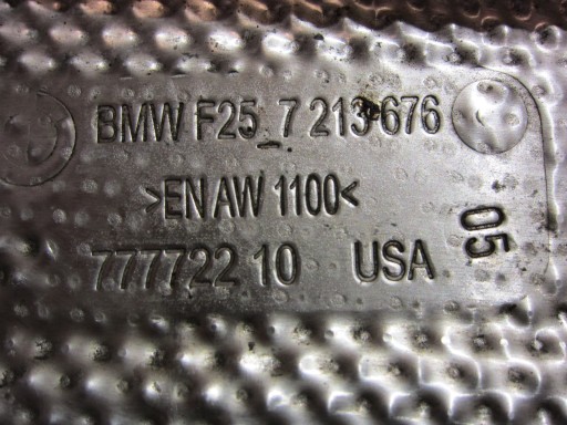 BMW X3 F25 Couverture tablier moteur TERMICZNA Moteur N55 7213676