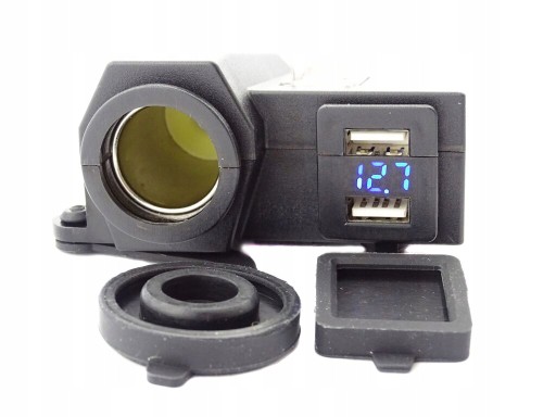 USB РАЗЪЕМ ПРИКУРИВАТЕЛЯ ВОЛЬТМЕТР НА РУЛЬ