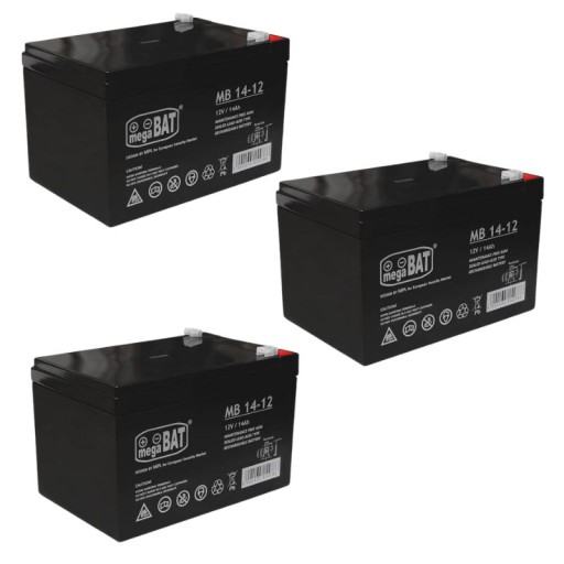 3 аккумулятора agm 12 в, 14 ач, мегабат (размер 10 ач, 12 ач, 15 ач), автомобили, ибп, велосипед