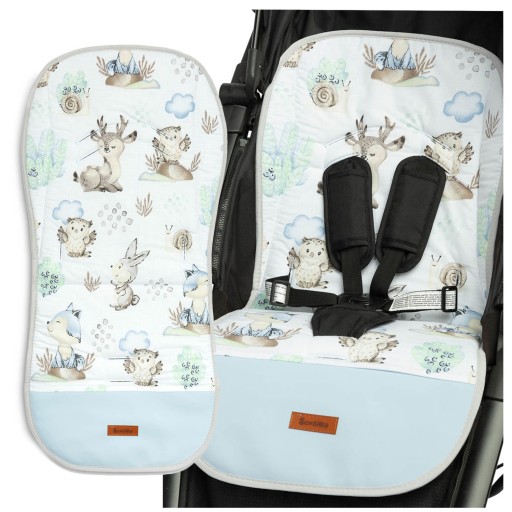 Синій вкладиш для коляски HUGGI