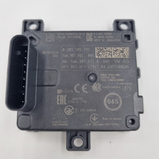 5WA 907 - Радар акк vw audi skoda seat 5wa907561 hw. 5wa907572a 100% рабочий