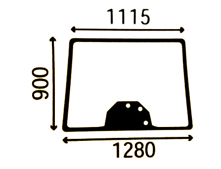 СКЛО ВІТРОВЕ MASSEY FERGUSON 4273518M1