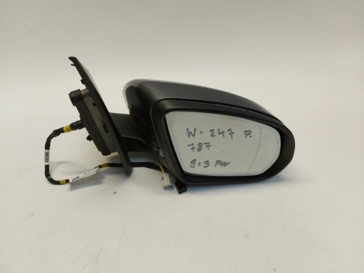 Mercedes w247 B-Classa mirror exterior right 12pin szare 787 RHD