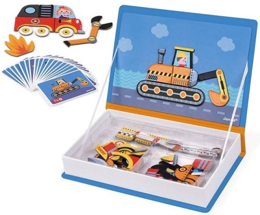 Розвиваюча іграшка JANOD Vehicles Magnetibook 02715