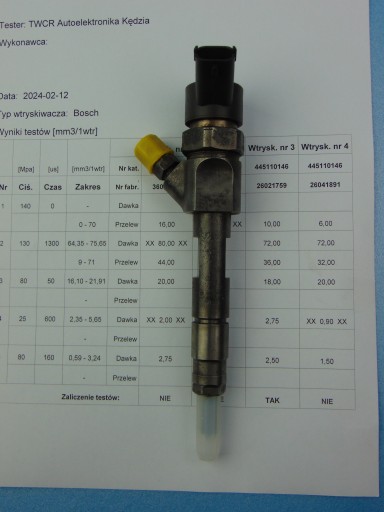 Injecteur 1,9DCI 0445110146 0445110021 Sprawdzony!!! Garantie!!