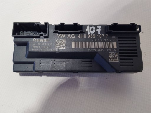 module control unit bonnet boot rear part rear 4H0959107P Audi A8 D4 4H