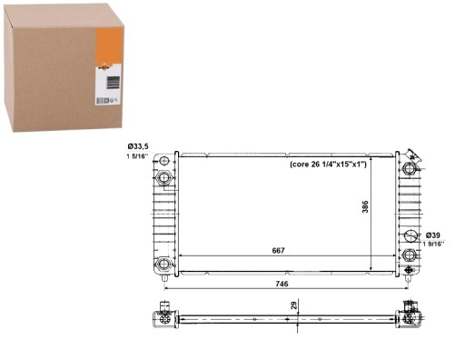 NRF56011/RS7 - РАДІАТОР ДВИГУНА NRF NRF, 56011