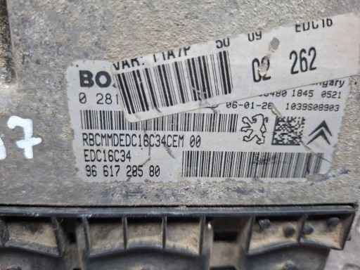 control unit of the engine 0281012525 9661728580 PEUGEOT 206 CITROEN C3 1.4 HDI