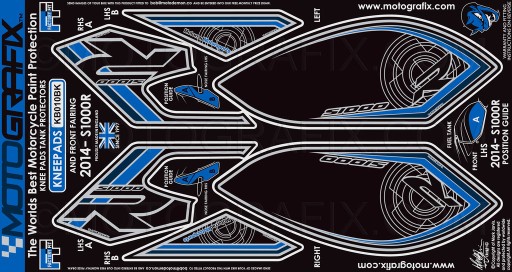 БОКОВОЙ И ПЕРЕДНИЙ ШПОН BMW S1000R 2014-2015