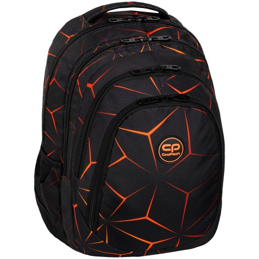 Рюкзак шкільний багатокамерний CoolPack чорний, Відтінки оранжевого, Різнокольоровий 28 л