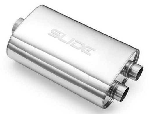 TW-TL-644 - Средний проходной глушитель 2,75 ' 70mm y PIPE SLIDE