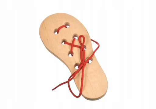 ДЕРЕВ'ЯНИЙ ЧЕРЕВИК ДЛЯ НАВЧАННЯ ЗВ'ЯЗУВАТИ ВЗУТТЯ