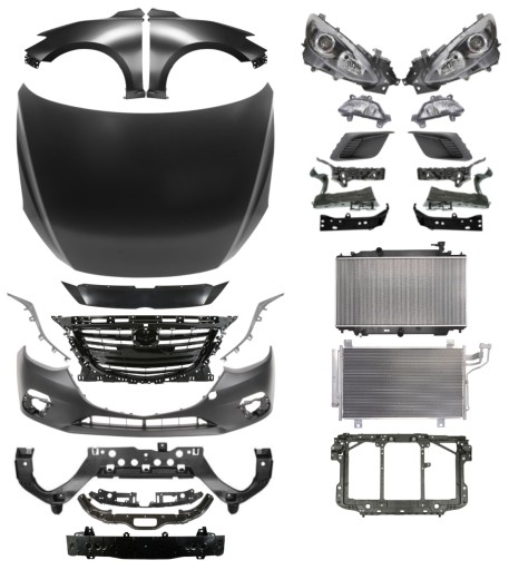 4642 - Mazda 3 13-17 Ремень капота, бампера и крыла
