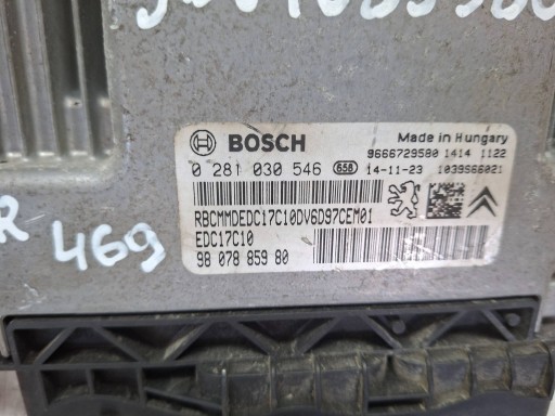 computer 0281030546 9807885980 9666729580 Citroen Peugeot 1.6 EHDI