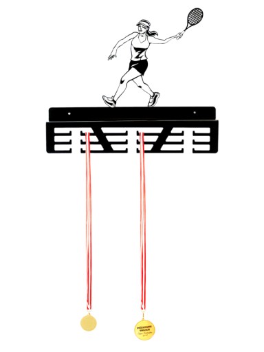 Металева вішалка для тенісних медалей