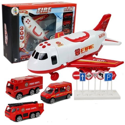 ЛІТАК ТРАНСПОРТ ПОЖЕЖНА ЧАСТИНА +3 МАШИНИ МЕТАЛЕВІ