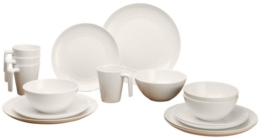 918001 - Набір посуду MELAMINE FLAMEFIELD VANILLA 16 шт
