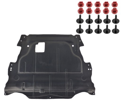 1634-10/RX90228 - Кришка двигуна volvo s60 ii 2010-2018 + кріпильні кліпси