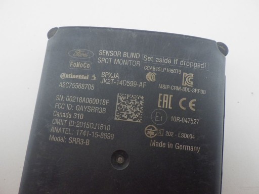 FORD TRANSIT MK8 CUSTOM capteur angle mort angle radar
