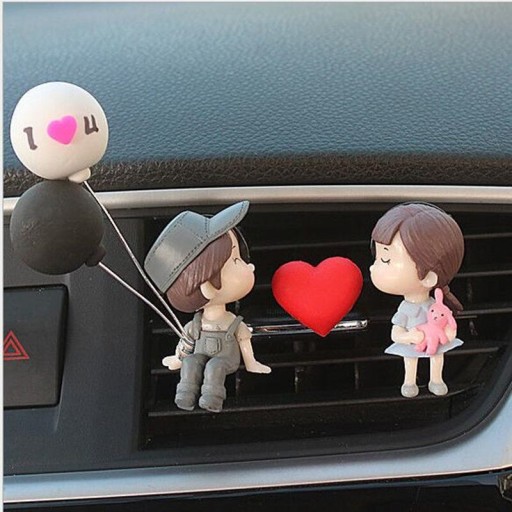 Мода милий повітряна куля пара закоханих автомобілів Клим