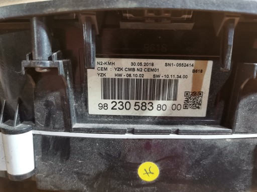 dials dials CITROEN C3 III 1.2 THP 9823058380