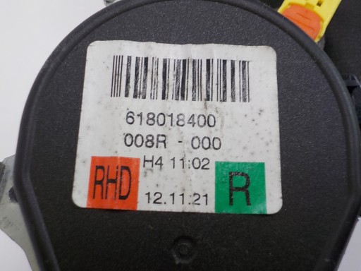 VW GOLF positivo CINTURA SICUREZZA ANTERIORE Destra 5M2857706G 618018400