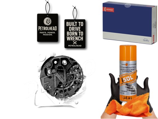 DENDAN1004#ECS-PCP+K - Генератор (14в 90а) alfa romeo mito fiat 500 500 #petrolhead pro+ kit4