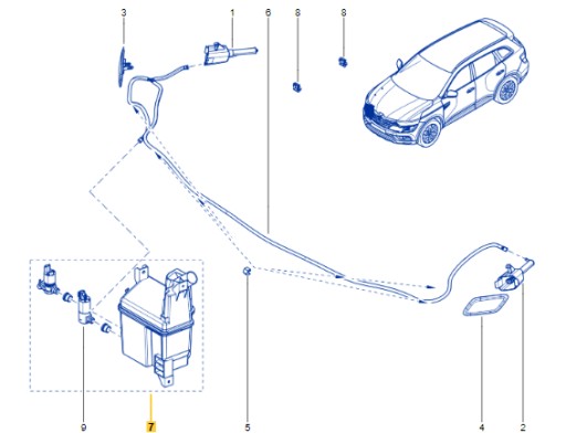 289102866R - БАЧОК ОМЫВАТЕЛЯ RENAULT KOLEOS II LIFT