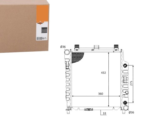 NRF59102(EXT) - NRF РАДІАТОР ДВИГУНА MERCEDES SLK (R170) 2.0 09.9