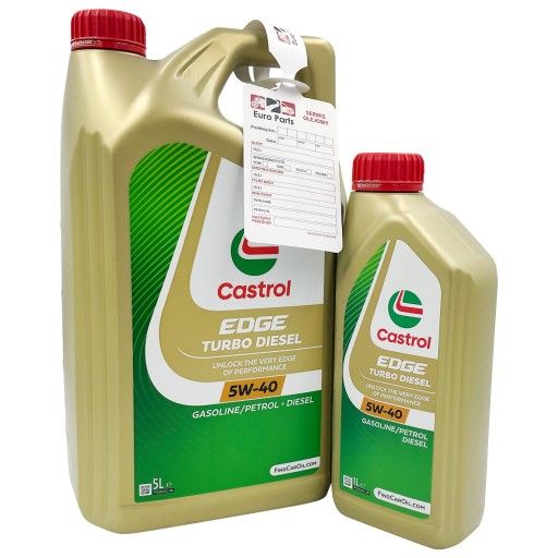 Olej CASTROL 5W40 EDGE TURBO DIESEL 5L + 1L = 6L