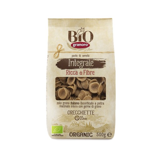 Makaron pełnoziarnisty BIO orecchiette