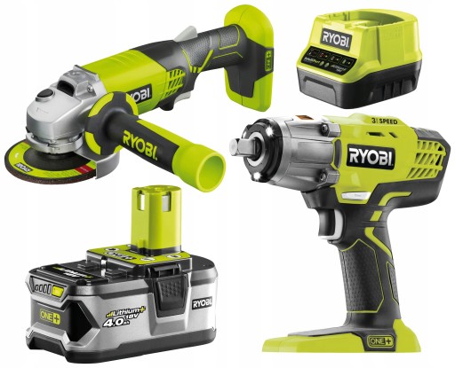 Аккумуляторный УДАРНЫЙ КЛЮЧ + ШЛИФОВАЛЬНАЯ МАШИНА RYOBI