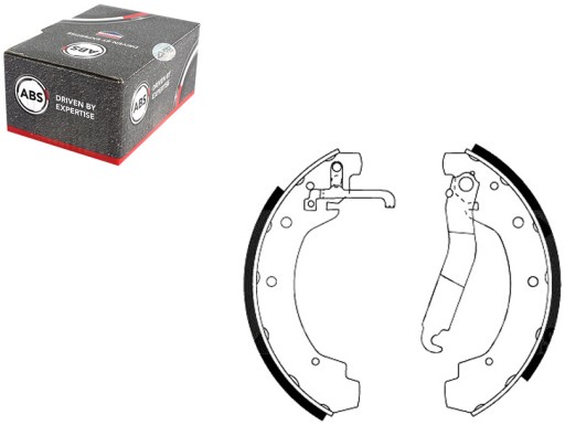 8811 - Гальмівні колодки VW LT 35-55 78-88 A. B. S.