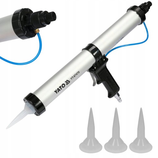 ПНЕВМАТИЧНА ВИЖИМКА ГУСТОЇ СИЛІКОНОВОЇ МАСИ 600МЛ