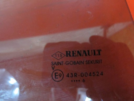 RENAULT KADJAR window door right rear part rear 2016 ROK