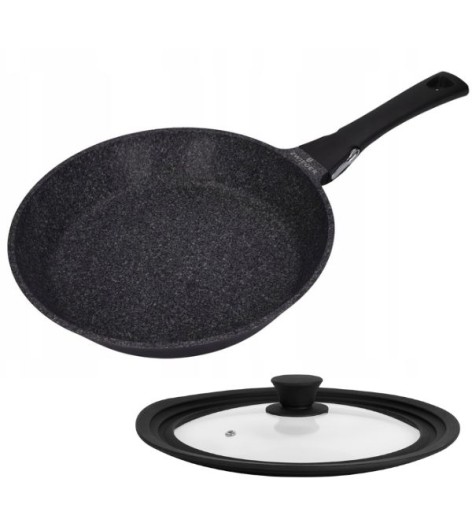 Zwieger Black Stone Connect Patelnia 24 CM Z Odczepianą Rączką Pokrywka