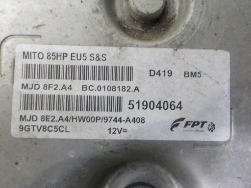 ALFA ROMEO computer control unit 51904064 MJD 8F2.A4