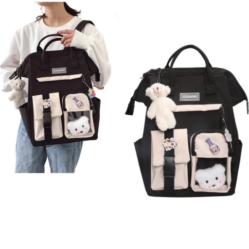 Рюкзак шкільний багатокамерний BEAR чорний 35 л