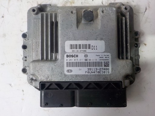 Контроллер компьютера kia carens iii 0281015411 39113-27486