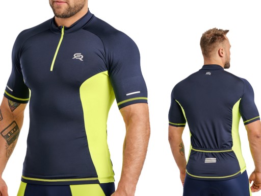 Синя велосипедна майка Rough Radical L